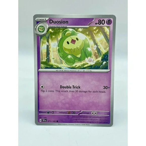 Duosion 071/162 Temporal Forces Non-Holo Pokemon TCG Mint‎ Unplayed - Picture 1 of 6